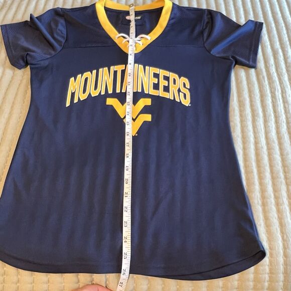 Women's West Virginia Mountaineers Shirt G3 4Her by Carl Banks Size Small - Picture 8 of 8